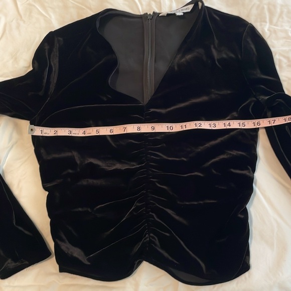 Veronica Beard Pelona Black Velvet Top - Picture 8 of 17